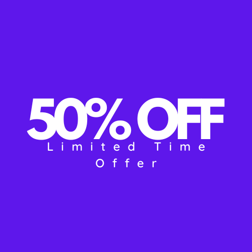 50% Off – Limited Time Offer!