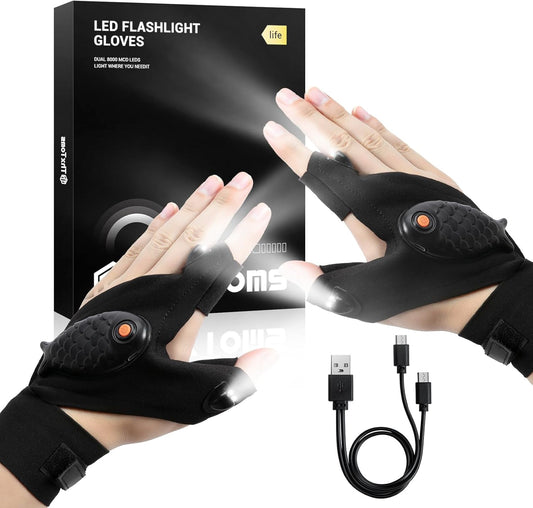 MechanicGlow Pro – Rechargeable LED Flashlight Gloves