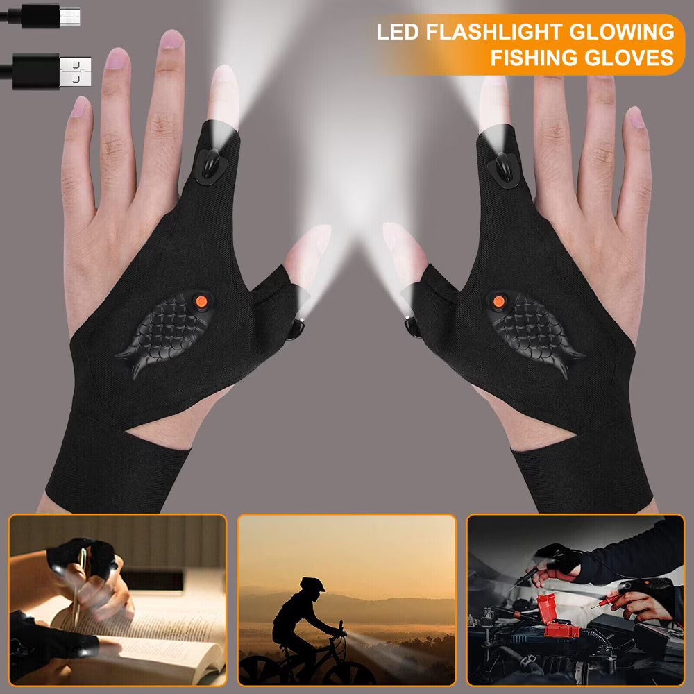 MechanicGlow Pro – Rechargeable LED Flashlight Gloves