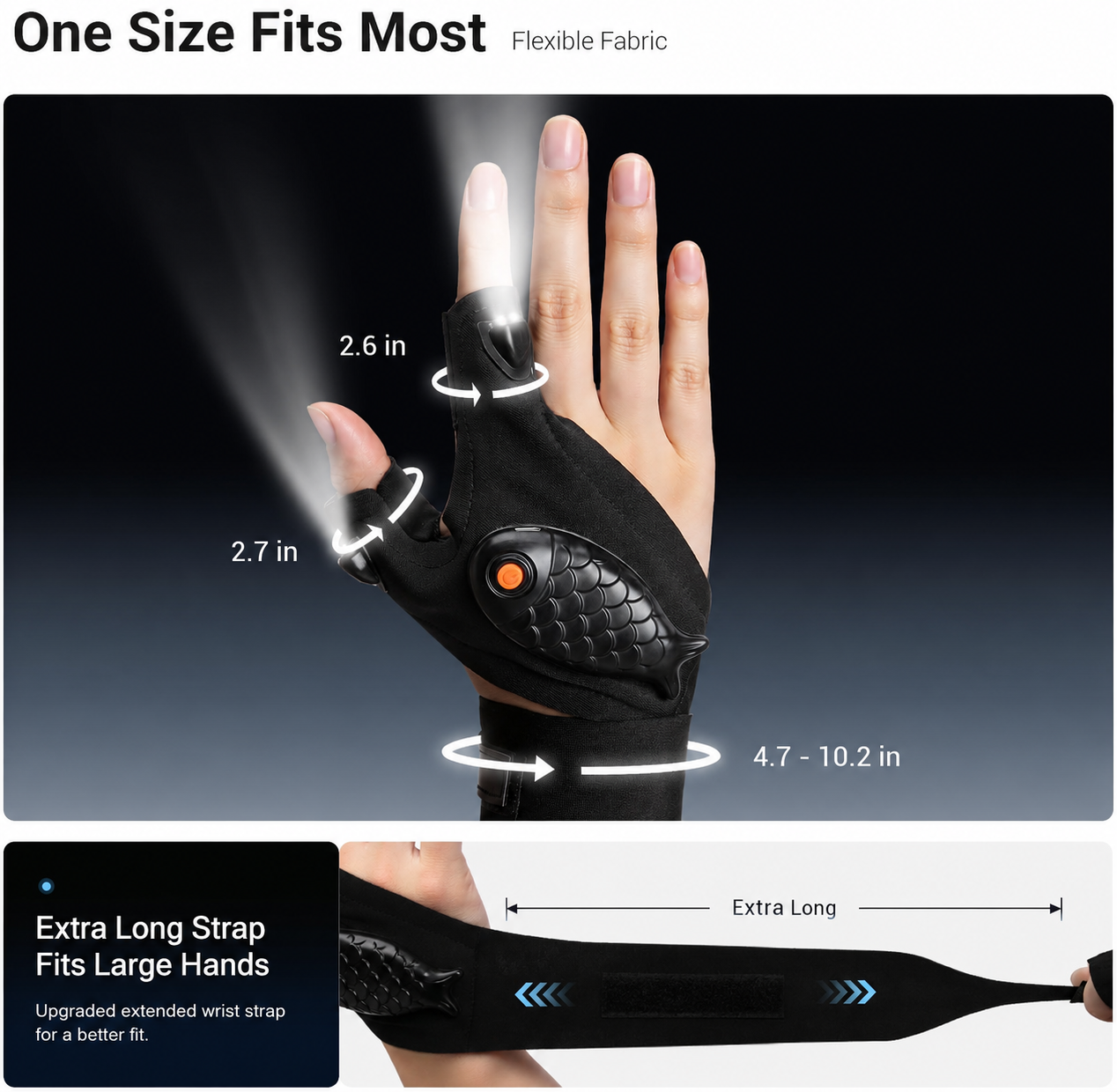 MechanicGlow Pro – Rechargeable LED Flashlight Gloves