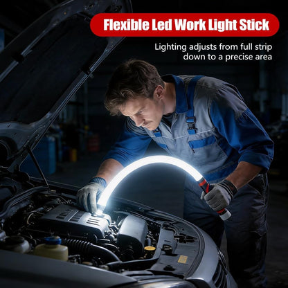 Flexible LED Light Stick, 76Cm/27In Wiederaufladbare Biegsame Taschenlampe, Mechanische Taschenlampe Mit Hoher Leuchtkraft, Für Mechaniker, Autoreparaturen