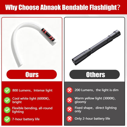 Flexible LED Light Stick, 76Cm/27In Wiederaufladbare Biegsame Taschenlampe, Mechanische Taschenlampe Mit Hoher Leuchtkraft, Für Mechaniker, Autoreparaturen
